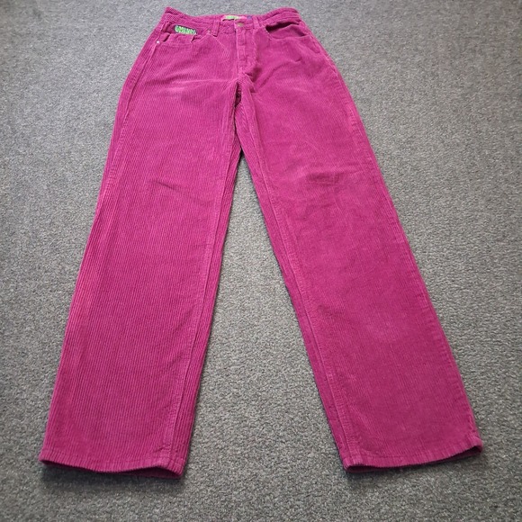Empyre Pants - Empyre Tori Magenta Corduroy Pants Wide Leg High Rise Purple Womens Size 0